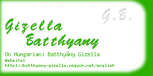 gizella batthyany business card